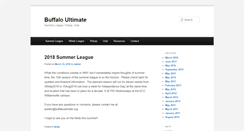 Desktop Screenshot of buffaloultimate.org