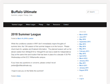 Tablet Screenshot of buffaloultimate.org